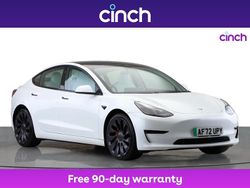 White Used 2022 Tesla Model 3 Performance Sedan | £21,499 (A bit pricey)