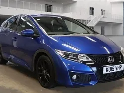 Blue Used 2015 Honda Civic Sport Hatchback | £6,450 (Fair price)
