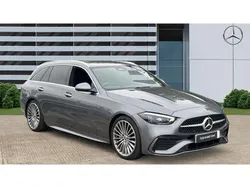 Grey Used 2022 Mercedes C200 AMG Line Premium Estate | £27,882 (Good price)