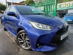 Blue Used 2022 Toyota Yaris Hybrid Design Hatchback | £11,995 (Fair price)