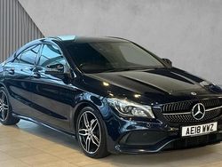Blue Used 2018 Mercedes CLA200 AMG line Sedan | £14,980 (Fair price)