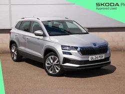 Brilliant silver metallic Used 2024 Skoda Karoq SE L SUV | £20,695 (Good price)