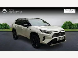 White/black Used 2021 Toyota RAV4 Hybrid SUV | £28,500 (Fair price)