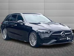 Black Used 2024 Mercedes C300e AMG Line Premium Estate | £33,550 (Good price)