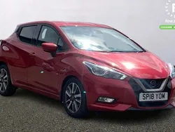 Red Used 2018 Nissan Micra N-Connecta Hatchback | £7,899 (Fair price)