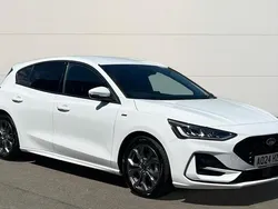 Frozen white (premium paint) Used 2024 Ford Focus ST-Line Hatchback | £19,748 (Fair price)