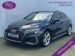 Black Used 2021 Audi A3 S-Line Sedan | £20,750 (Fair price)