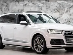 White Used 2017 Audi Q7 S-Line SUV | £26,989 (Fair price)