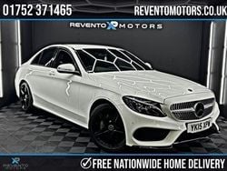 White Used 2015 Mercedes C200 AMG line Sedan | £11,995