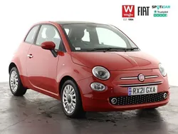 Red Used 2021 Fiat 500 Lounge Hatchback | £10,099 (Fair price)