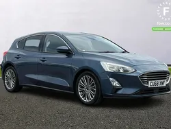Blue Used 2018 Ford Focus Titanium X Hatchback | £13,899 (Fair price)