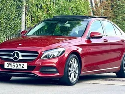 Red Used 2015 Mercedes C250 Premium Sedan | £9,480 (Fair price)