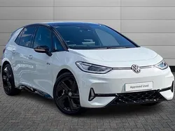 Glacier white with solid black roof New 2025 VW ID.3 GTX Hatchback | £37,395