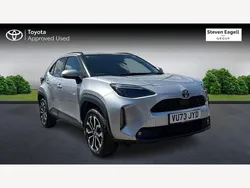 Silver Used 2023 Toyota Yaris Hybrid Design Hatchback | £21,555 (Expensive)