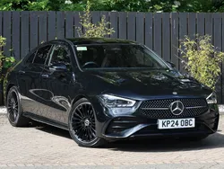Black Used 2024 Mercedes CLA220 AMG Line Premium Plus Sedan | £32,998 (Fair price)