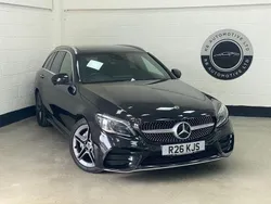 Black Used 2019 Mercedes C200 AMG Line Premium Plus Estate | £15,495 (Fair price)