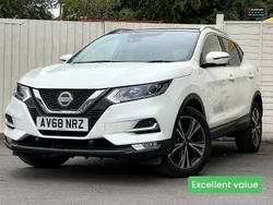 White Used 2018 Nissan Qashqai N-Connecta SUV | £9,995 (Fair price)