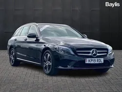 Black Used 2019 Mercedes C200 Premium Estate | £17,641 (Fair price)