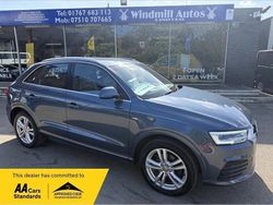 Blue Used 2016 Audi Q3 S-Line SUV | £10,950 (Fair price)