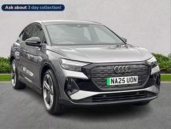 Grey Used 2025 Audi Q4 Sportback e-tron Black Edition SUV | £38,513
