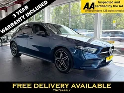 Blue Used 2022 Mercedes A250 AMG line Hatchback | £17,345 (Fair price)