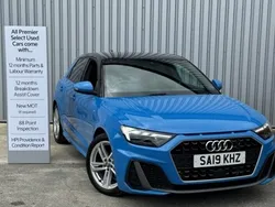 Blue Used 2019 Audi A1 Sportback S-Line Hatchback | £14,494 (Fair price)