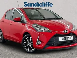Red Used 2019 Toyota Yaris Hatchback | £9,465 (Fair price)