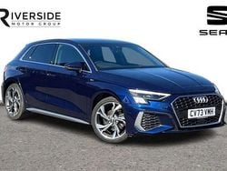 Blue Used 2023 Audi A3 S-Line Hatchback | £20,790 (Fair price)
