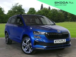Blue Used 2025 Skoda Karoq SportLine SUV | £33,995 (Fair price)