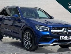 Blue Used 2021 Mercedes GLC300 AMG Line Premium SUV | £29,762 (Fair price)