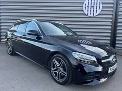 Black Used 2019 Mercedes C200 AMG line Estate | £14,400 (Good price)