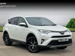 Pearl white Used 2016 Toyota RAV4 Hybrid SUV | £14,399 (Fair price)