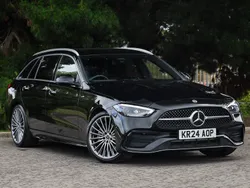 Black Used 2024 Mercedes C300 AMG Line Premium Estate | £35,498 (A bit pricey)