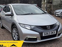 Silver Used 2013 Honda Civic ES Hatchback | £5,250 (Fair price)