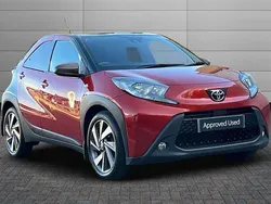 Chilli red with black Used 2022 Toyota Aygo Hatchback | £11,950 (Fair price)