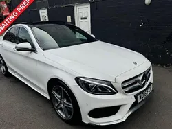 White Used 2016 Mercedes C250 AMG line Sedan | £16,499 (A bit pricey)