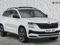 White Used 2024 Skoda Karoq SportLine SUV | £29,070 (Good price)