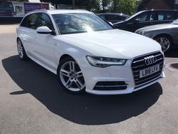 White Used 2018 Audi A6 S-Line Estate | £18,450 (Fair price)