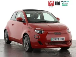 Red Used 2024 Fiat 500e Red Cabriolet | £19,449 (Fair price)