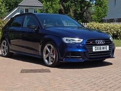 Navarra blue metallic Used 2018 Audi S3 Black Edition Hatchback | £23,995 (Fair price)
