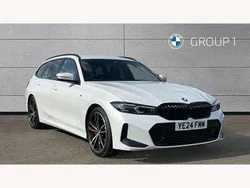 White Used 2024 BMW 320e M Sport Estate | £35,493 (Good price)