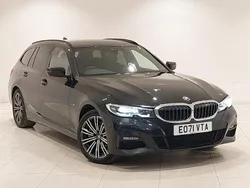 Black Used 2021 BMW 330e M Sport Estate | £17,998 (Fair price)