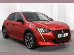 Red Used 2022 Peugeot e-208 Premium Hatchback | £14,165 (Fair price)