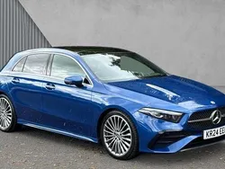 Blue Used 2024 Mercedes A180 AMG Line Premium Plus Hatchback | £26,480 (A bit pricey)