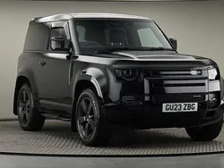 Santorini black metallic Used 2023 Land Rover Defender HSE Dynamic SUV | £51,200 (Super price)