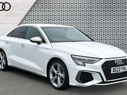White Used 2022 Audi A3 S-Line Sedan | £20,597 (Fair price)