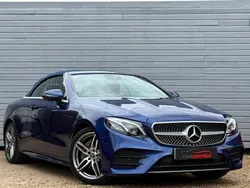 Blue Used 2021 Mercedes E220 AMG line Cabriolet | £23,995 (Fair price)
