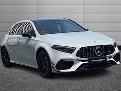 Digital white Used 2023 Mercedes A45 AMG Hatchback | £48,395 (Fair price)