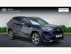 Blue/black Used 2021 Toyota RAV4 Hybrid SUV | £27,830 (Fair price)