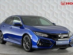 Brilliant sporty blue Used 2021 Honda Civic SR Hatchback | £15,595 (Fair price)